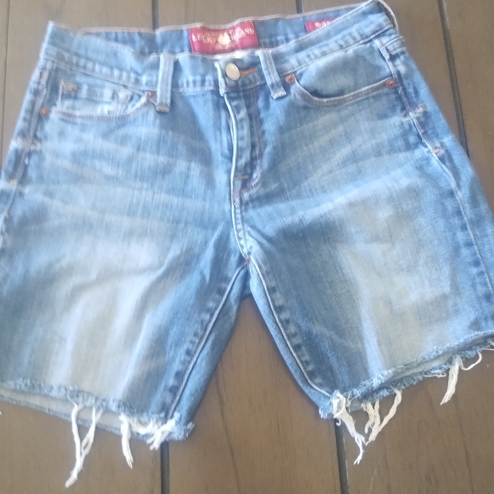 Lucky Brand Distressed Blue Jean Shorts